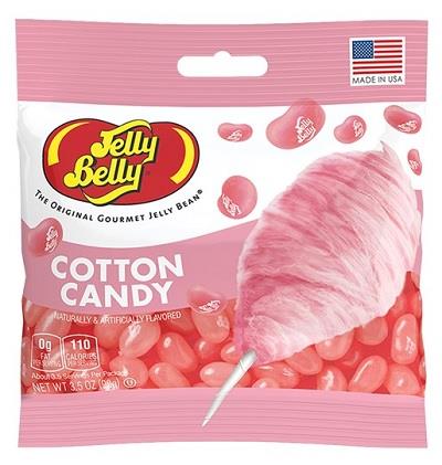 JELLY BELLY PEG BAG 3.5OZCOTTON CANDY