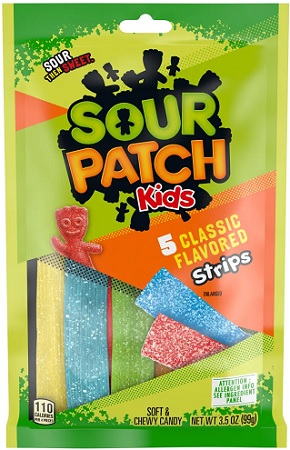 SOUR PATCH KIDS *STRIPS* PEG 12/3.5OZ*$5.00 OFF PER CASE*