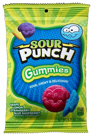 SOUR PUNCH GUMMIES PEG BAG 6.75OZ