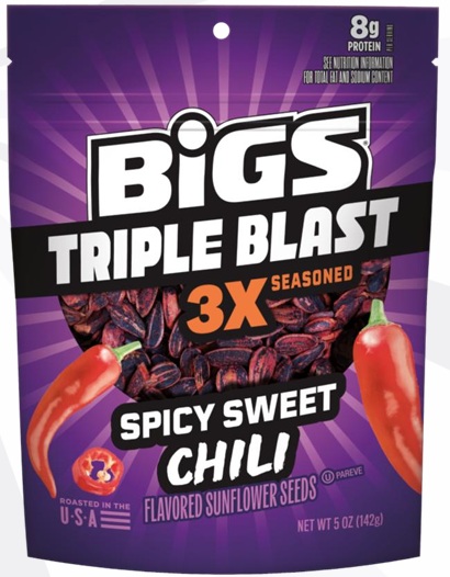 BIGS SEEDS TRIPLE BLAST SPICY SWEET CHILI 5OZ**AVAILABLE - 11/2026**