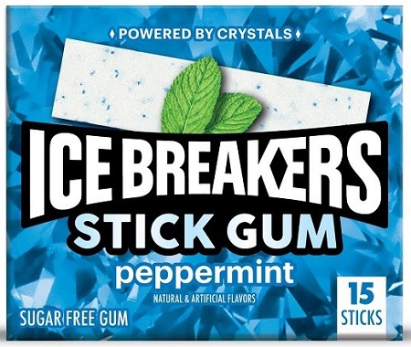 ICE BREAKERS STICKS PEPPERMINT GUM (15PC)*AVAILABLE - 12/11/2026*