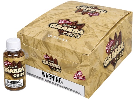 BUTTA'S SMOOTH GRABBA CHIPZ  BIG BOTTLE 10.5 GRAM (20 PACK)**ALL NATURAL CRUSHED GRABBA**
