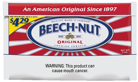 BEECH-NUT $4.29 ORIGINAL CHEWING TOBACCO (3OZ)