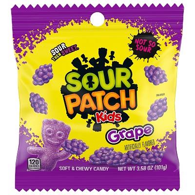 SOUR PATCH 3.58OZ PEG KIDS GRAPE