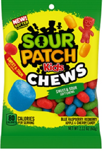 SOUR PATCH KIDS CHEWS ASSORTED PEG 2.12OZ