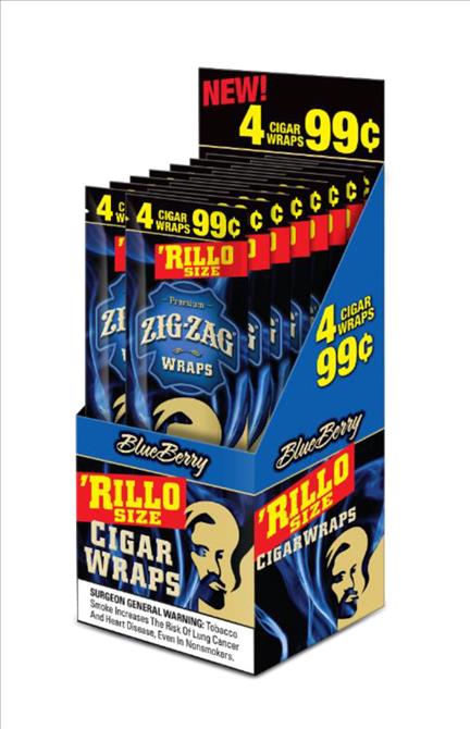 ZIG ZAG RILLO WRAP 4/$.99 BLUEBERRY