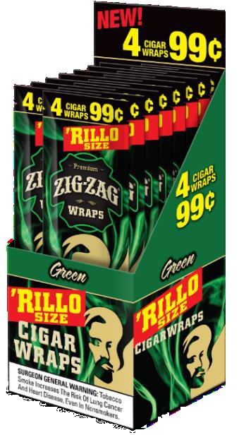 ZIG ZAG RILLO WRAP 4/$.99 GREEN