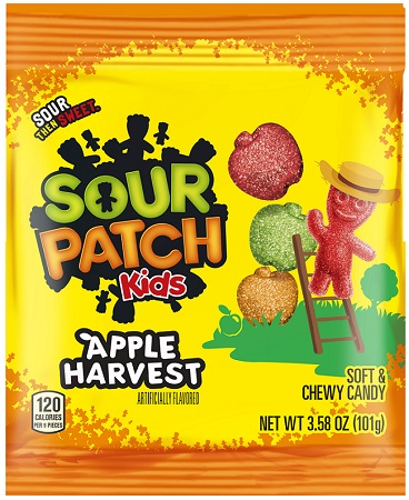 SOUR PATCH 3.58OZ PEG APPLE HARVEST