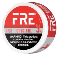 FRE NICOTINE POUCHES 3MG ORIGINAL 20CT*$2.00 OFF PER 5CT ROLL*
