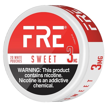 FRE NICOTINE POUCHES 3MG SWEET 20CT*$2.00 OFF PER 5CT ROLL*