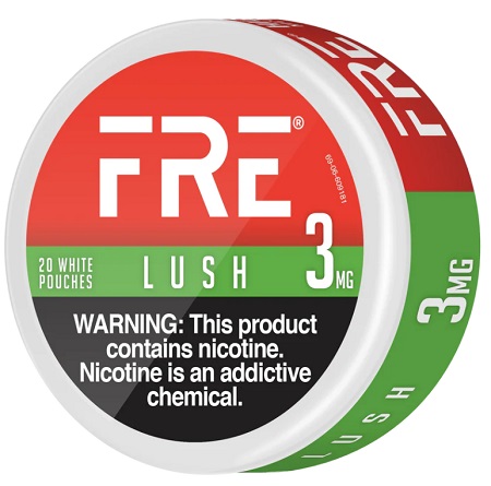 FRE NICOTINE POUCHES 3MG LUSH 20CT*$2.00 OFF PER 5CT ROLL*