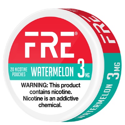 FRE NICOTINE POUCHES 3MG WATERMELON 20CT*$2.00 OFF PER 5CT ROLL*