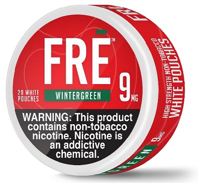 FRE NICOTINE POUCHES 9MG WINTERGREEN 20CT(CONTAINS NO TOBACCO) *$2.00 OFF PER 5CT ROLL*