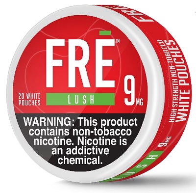 FRE NICOTINE POUCHES 9MG LUSH 20CT(CONTAINS NO TOBACCO) *$2.00 OFF PER 5CT ROLL*