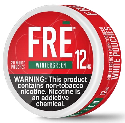 FRE NICOTINE POUCHES 12MG WINTERGREEN 20CT(CONTAINS NO TOBACCO) *$2.00 OFF PER 5CT ROLL*