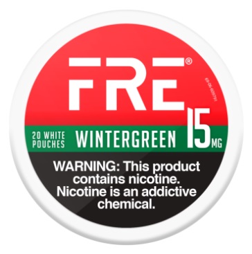 FRE NICOTINE POUCHES 15MG WINTERGREEN 20CT(CONTAINS NO TOBACCO) *$2.00 OFF PER 5CT ROLL*
