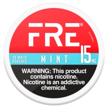 FRE NICOTINE POUCHES 15MG MINT 20CT(CONTAINS NO TOBACCO) *$2.00 OFF PER 5CT ROLL*