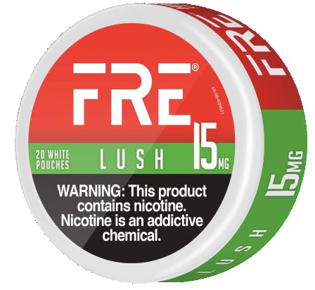 FRE NICOTINE POUCHES 15MG LUSH 20CT (CONTAINS NO TOBACCO)*$2.00 OFF PER 5CT ROLL*