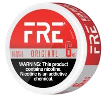 FRE NICOTINE POUCHES 6MG ORIGINAL 20CT*$2.00 OFF PER 5CT ROLL*