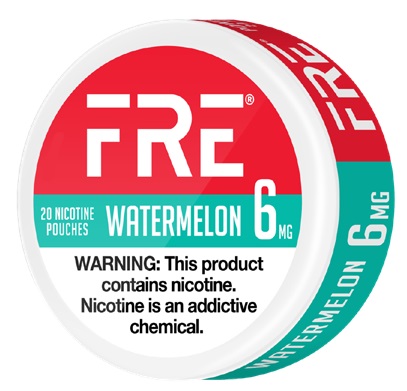 FRE NICOTINE POUCHES 6MG WATERMELON 20CT*$2.00 OFF PER 5CT ROLL*
