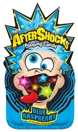 AFTERSHOCKS POPPING CANDY BLUE RASPERRY .33OZ