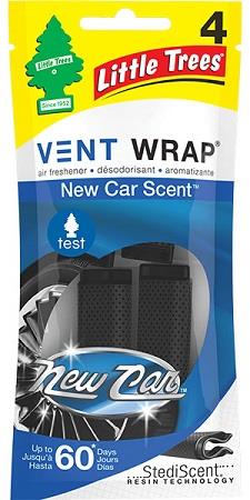 CAR FRESH VENT WRAP NEW CAR 4PK
