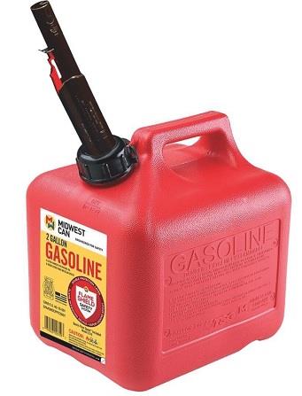 GAS CAN 2 GALLON 6CT - (FLAME SHIELD)* $2 OFF A CASE *