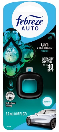 FEBREZE AUTO 1CT UNSTOPABLES FRESH SCENT**AVAILABLE BY SPECIAL ORDER ONLY, ALLOW 21 DAYS LEADTIME