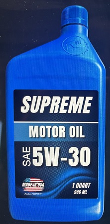 MOTOR OIL SUPREME 5W30API - SL, SH, SJ