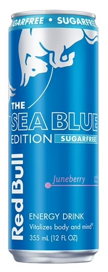 RED BULL 12OZ SUGAR FREE JUNEBERRY (SEA BLUE)
