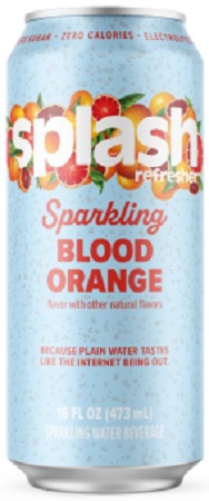SPLASH SPARKLING -BLOOD ORANGE 12/16OZ*BUY 3 CASES GET $3.00 OFF PER CASE*