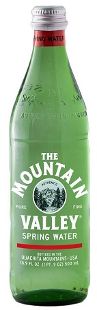 BOT WATER- MOUNTAIN VALLEY 1 LITER GLASS**GLASS BOTTLE**