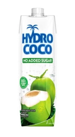 HYDRO COCO (COCONUT WATER) - 1000ML (33.8OZ)**100% COCONUT WATER -- NO ADDED SUGAR**