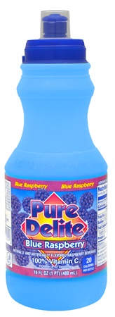 PURE DELITE BLUE RASPBERRY DRINK 24/16OZ