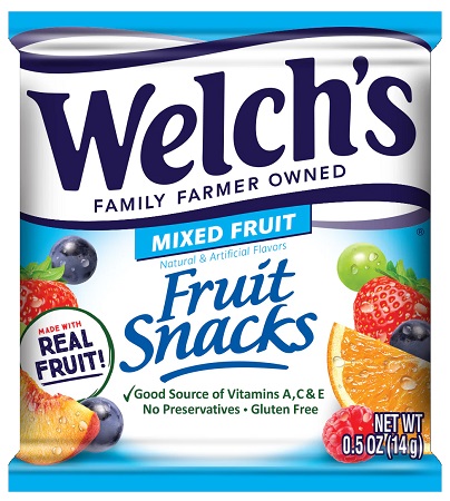 WELCH'S BULK MIXED FRUIT SNACKS .5OZ