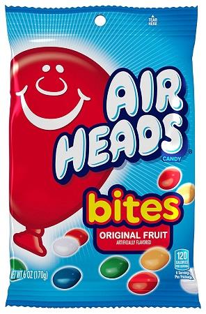 AIRHEAD BITES FRUIT PEG 6OZ