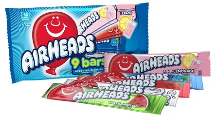 AIRHEADS ASST. 9 BARS SHAREABLE 4.95OZ