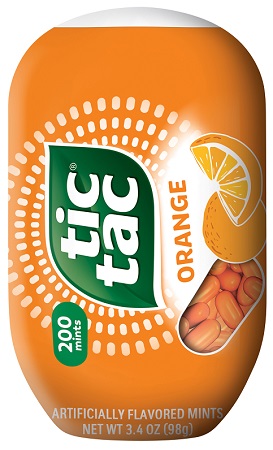 TIC TAC (BOTTLE PACK) ORANGE 3.4OZ**AVAILABLE BY SPECIAL ORDER AND EMAIL ONLY, ALLOW 21 DAYS LEADTIME**