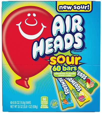 AIRHEADS SOUR GRAVITY FEED 60CT