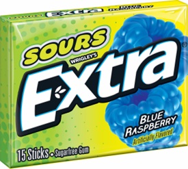 EXTRA PTY PK SOUR BLUE RASP. 10CT (15 STICK) *AVAILABLE 12/1/2025*
