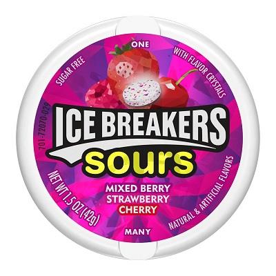 ICE BREAKERS TIN SOURS BERRY 8CT (1.5OZ)*$3.00 OFF PER BOX*