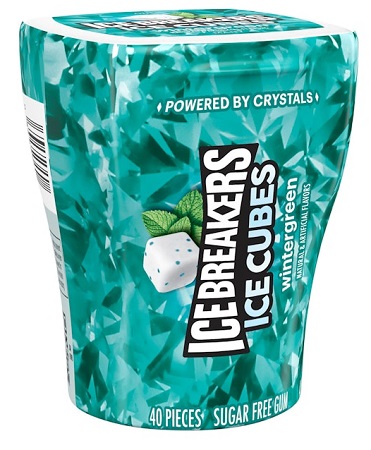 ICE BREAKERS CUBE WINTERGREEN BTL (3.24OZ/40PC)