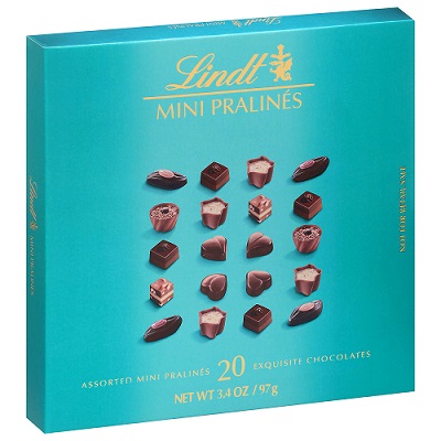 LINDT MINI PRALINES BOX 3.4OZ      15% OFF PROMO**AVAILABLE BY SPECIAL ORDER AND EMAIL ONLY, ALLOW 14 DAYS LEADTIME**
