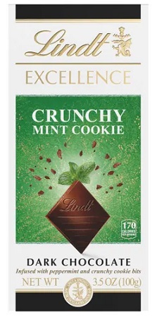 LINDT EXCELLENCE BAR MINT COOKIE BAR 3.5oz**AVAILABLE BY SPECIAL ORDER AND EMAIL ONLY, ALLOW 21 DAYS LEADTIME**