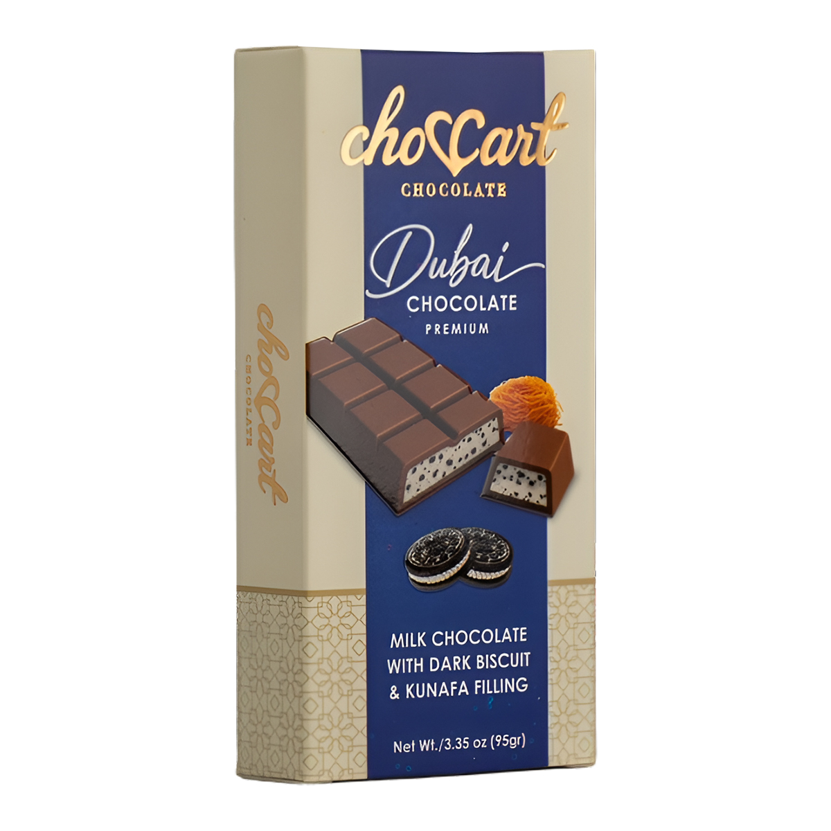 CHOCCART DUBAI CHOCOLATE BAR - DARK BISCUIT (OREO)**95G (3.35OZ)****$8.00 OFF PER BOX**
