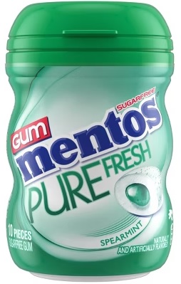 MENTOS GUM PURE FRESH SPEARMINT 10PC. (.7OZ)