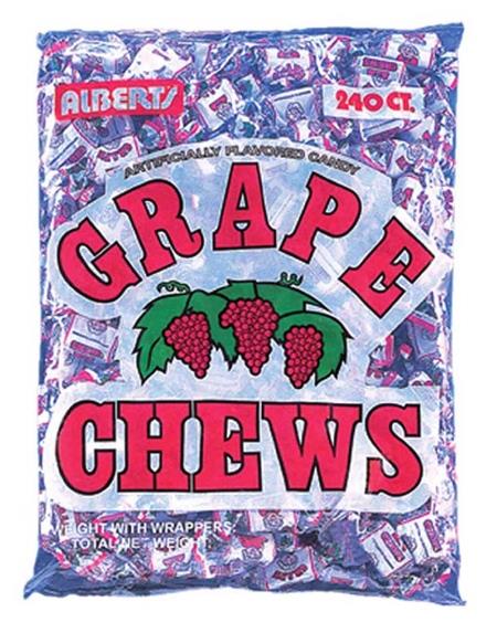 FRUIT CHEWS GRAPE 240CT (0.08OZ)
