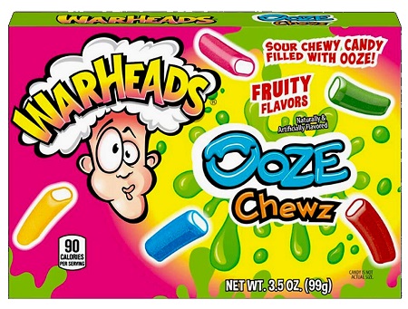 WARHEADS OOZE CHEWZ 3.5OZ BOX
