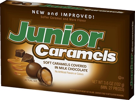 JUNIOR CARAMELS 3.5OZ BOX
