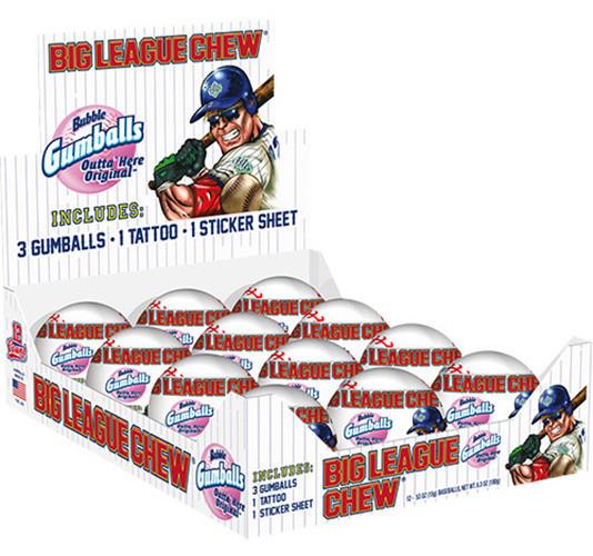 BIG LEAGUE CHEW BASEBALLS .53OZ
